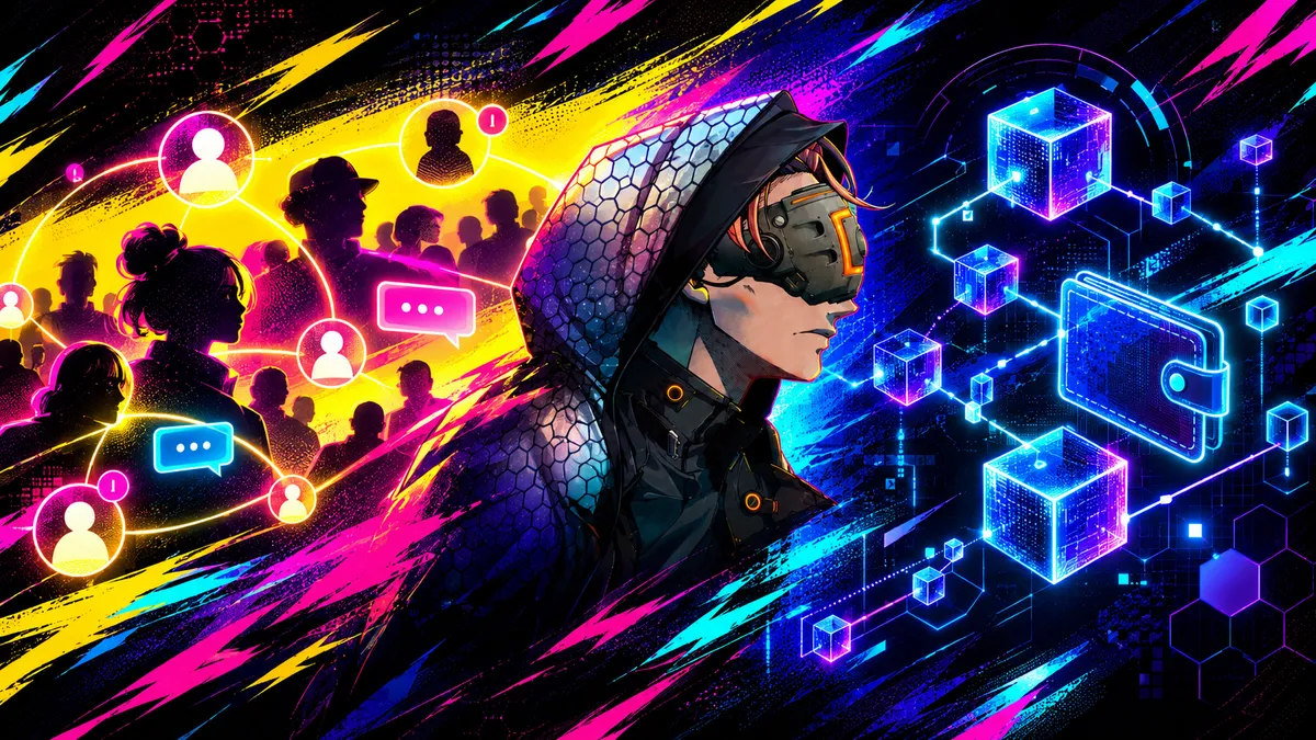 Web3 user between social community activity and verified on-chain wallet interactions