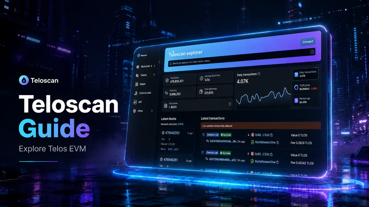 Teloscan Guide banner showing a cyberpunk Teloscan explorer interface